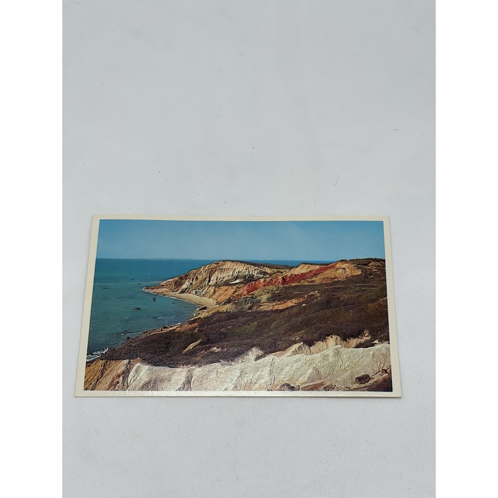 Gay Head Cliffs Marthas Vineyard Massachusetts MA Postcard Vintage UNP Unused‎